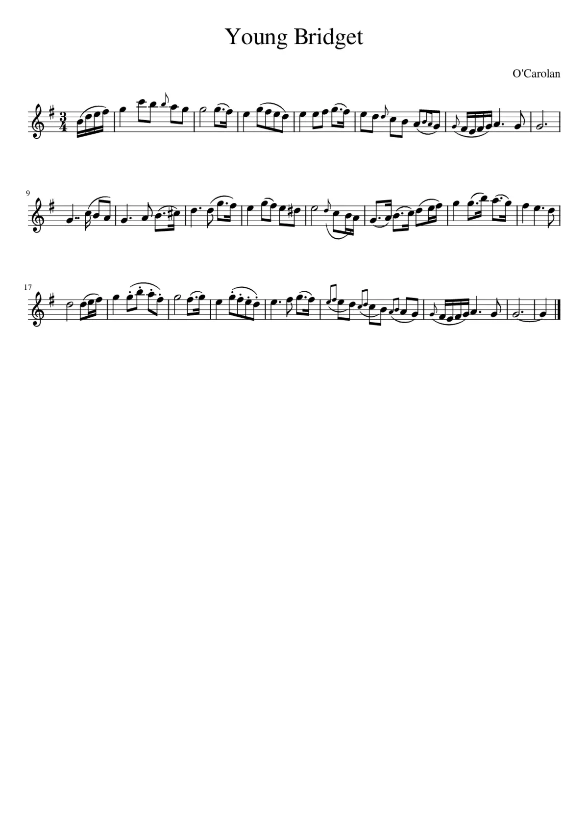 Young Bridget - Page 1