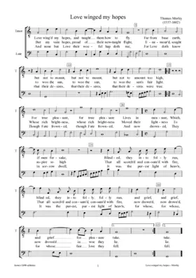 Love winged my hopes