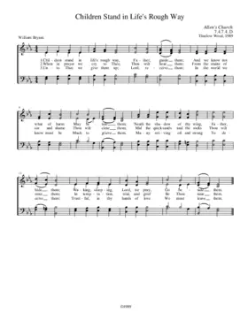 Children stand on life's rough way