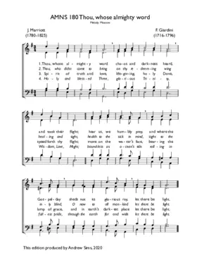 Thou, whose almighty word