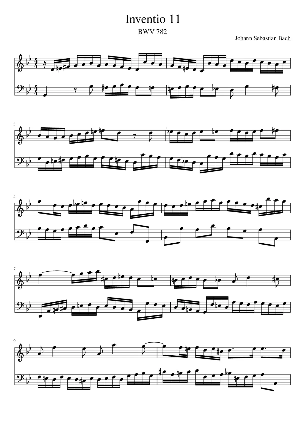 Inventio 11 - Page 1