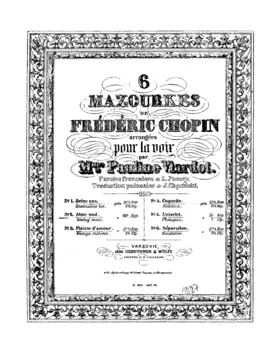 12 Mazourkes de Frédéric Chopin