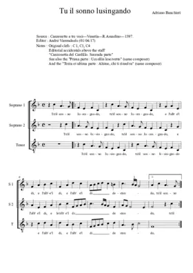 Tu il sonno lusingando