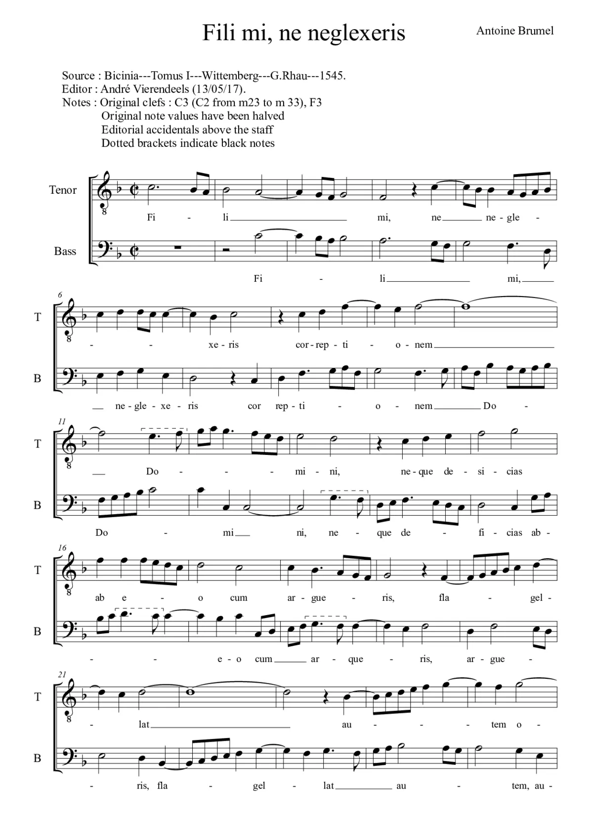 Fili mi, ne neglexeris - Page 1