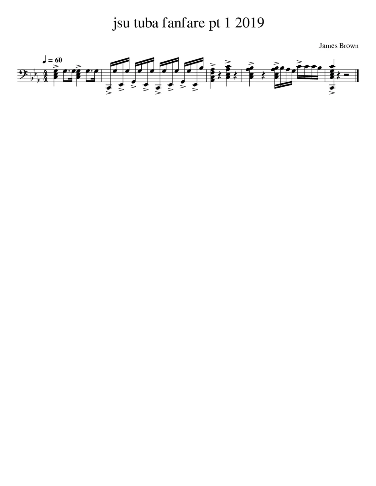 jsu tuba fanfare pt 1 2019 - Page 1