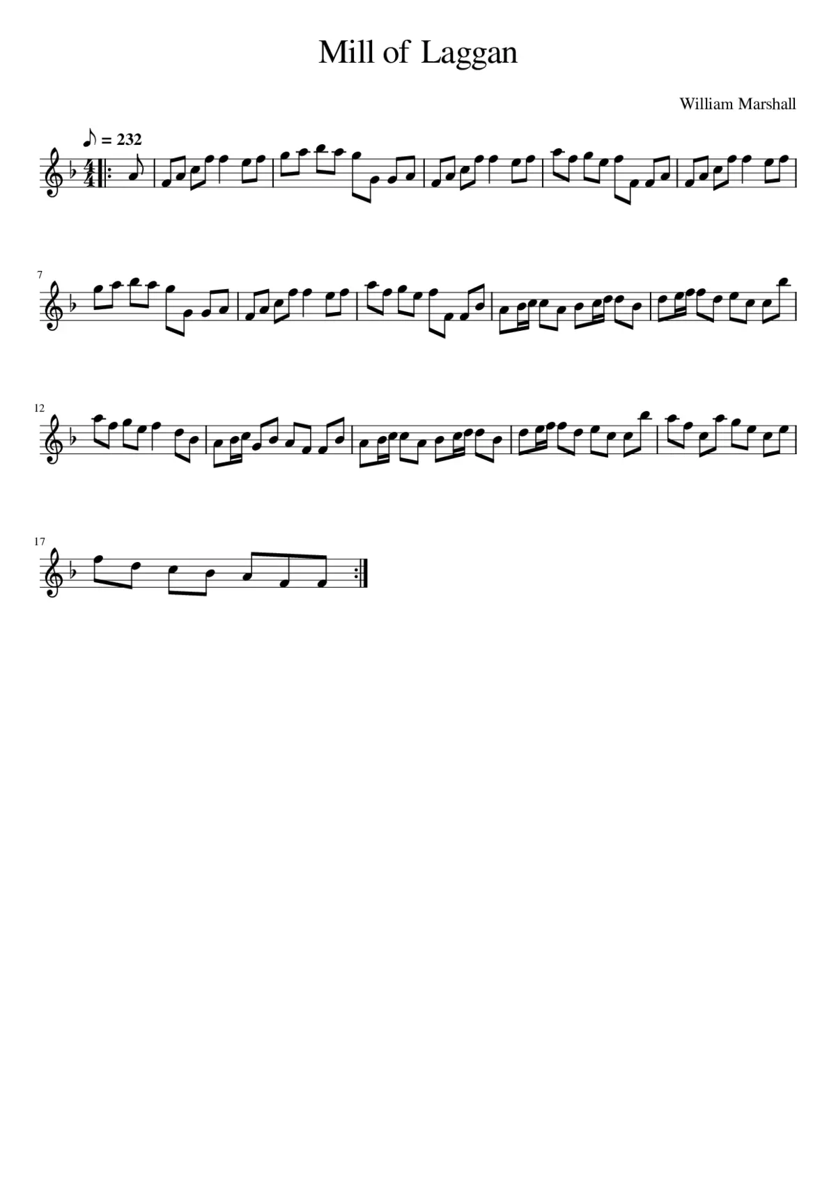 Mill of Laggan - Page 1