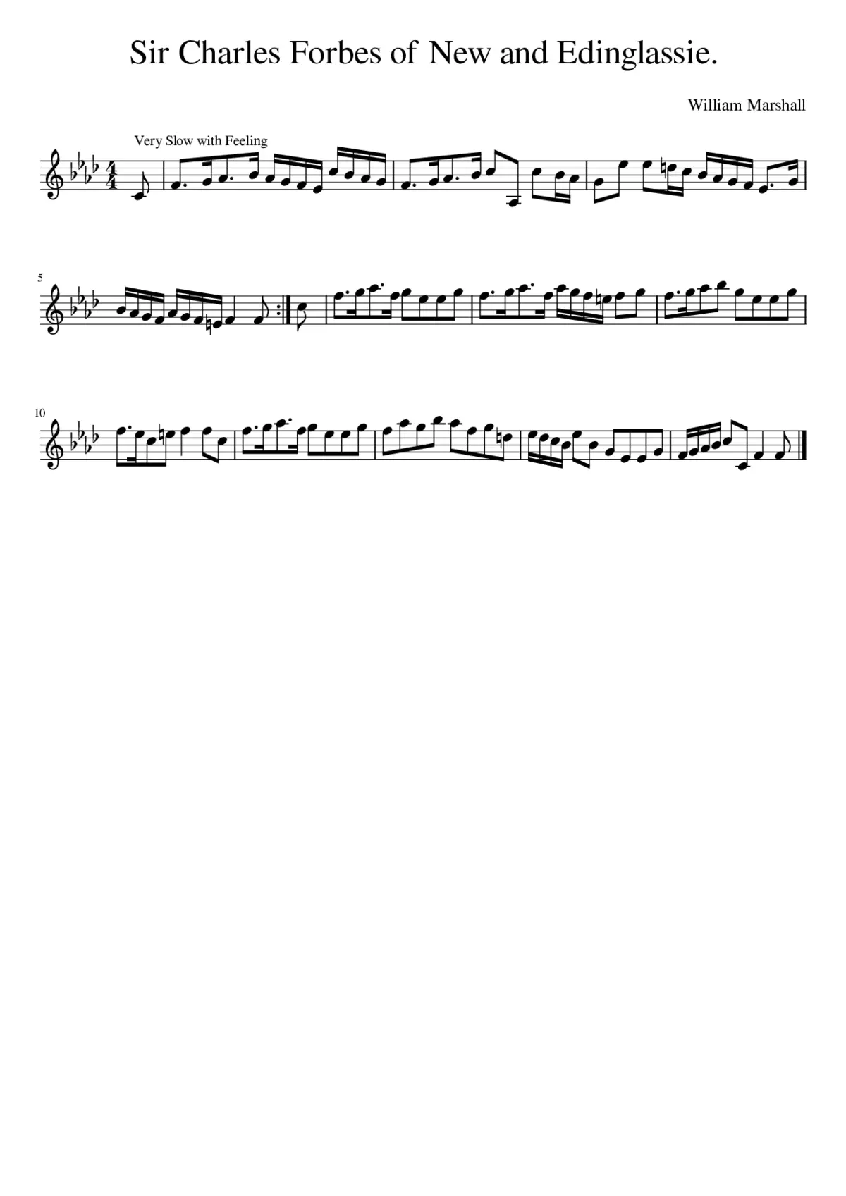 Sir Charles Forbes of New and Edinglassie. - Page 1