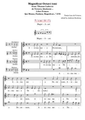 Magnificat Octavi Toni (odd verses)