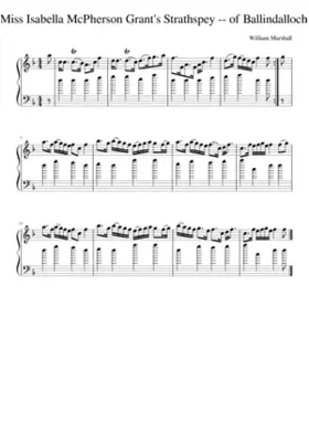 Miss Isabella McPherson Grant's Strathspey -- of Ballindalloch