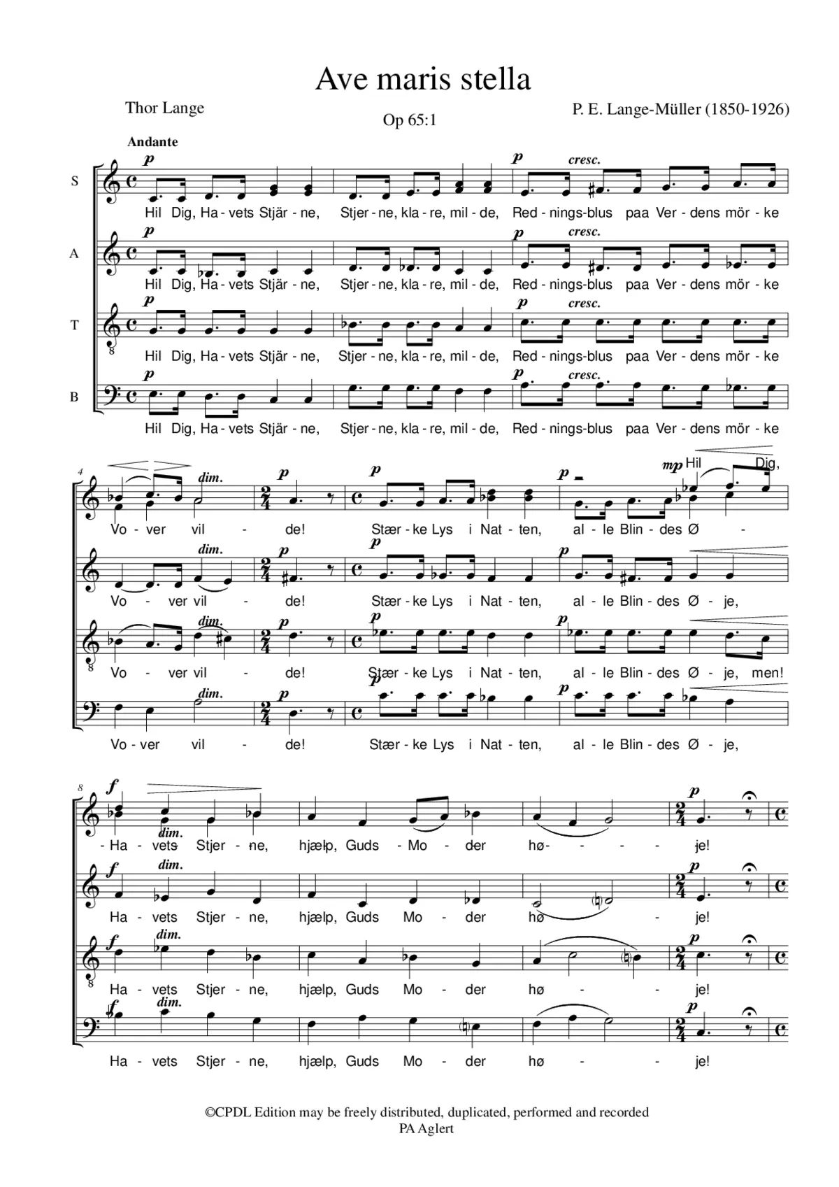Ave maris stella - Page 1