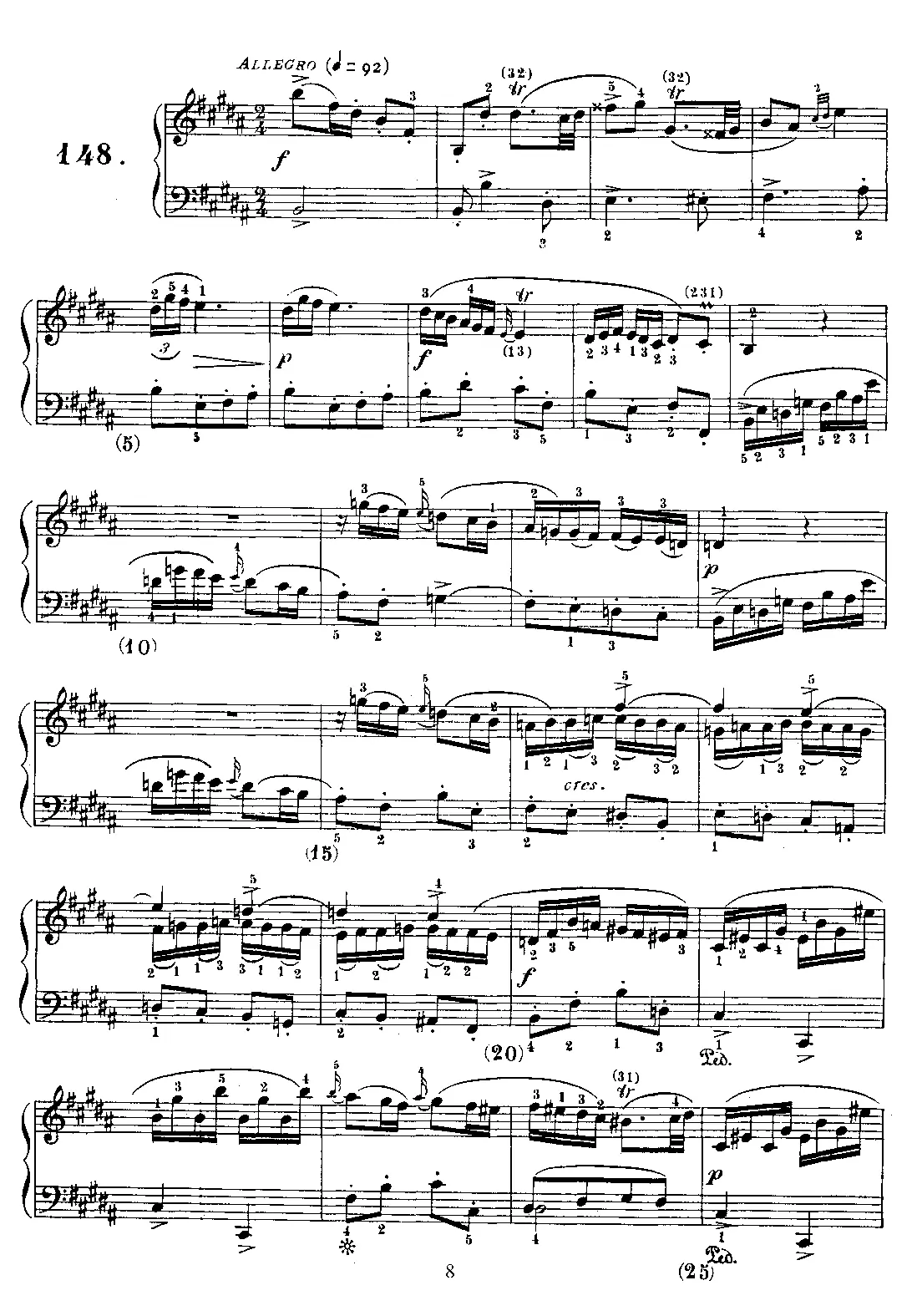 Keyboard Sonata in B major - Page 1