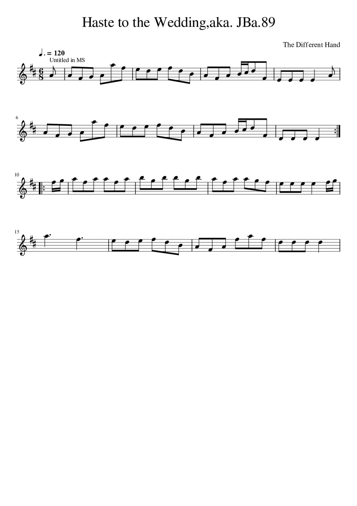 Haste to the Weddingaka. JBa.89 - Page 1