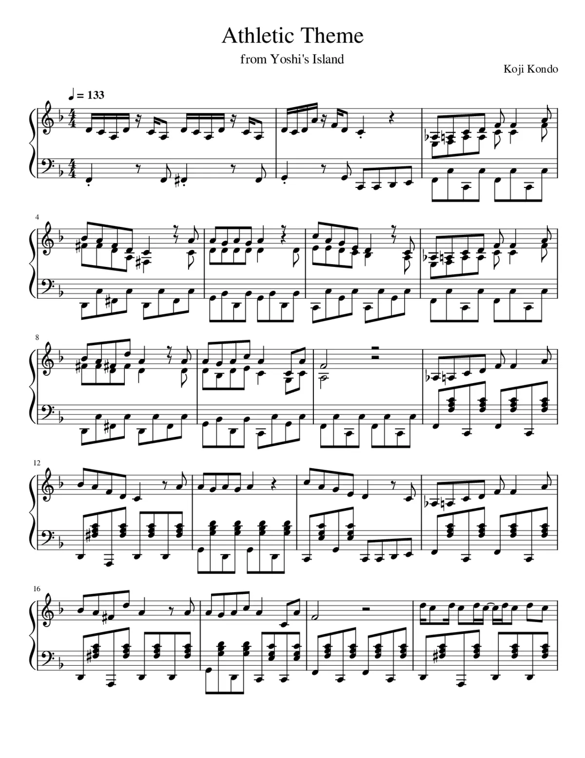 Athletic Theme - Page 1