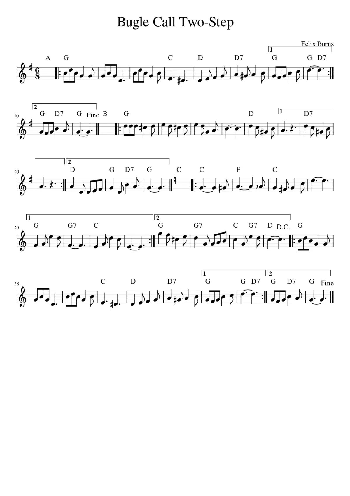 Bugle Call Two-Step - Page 1
