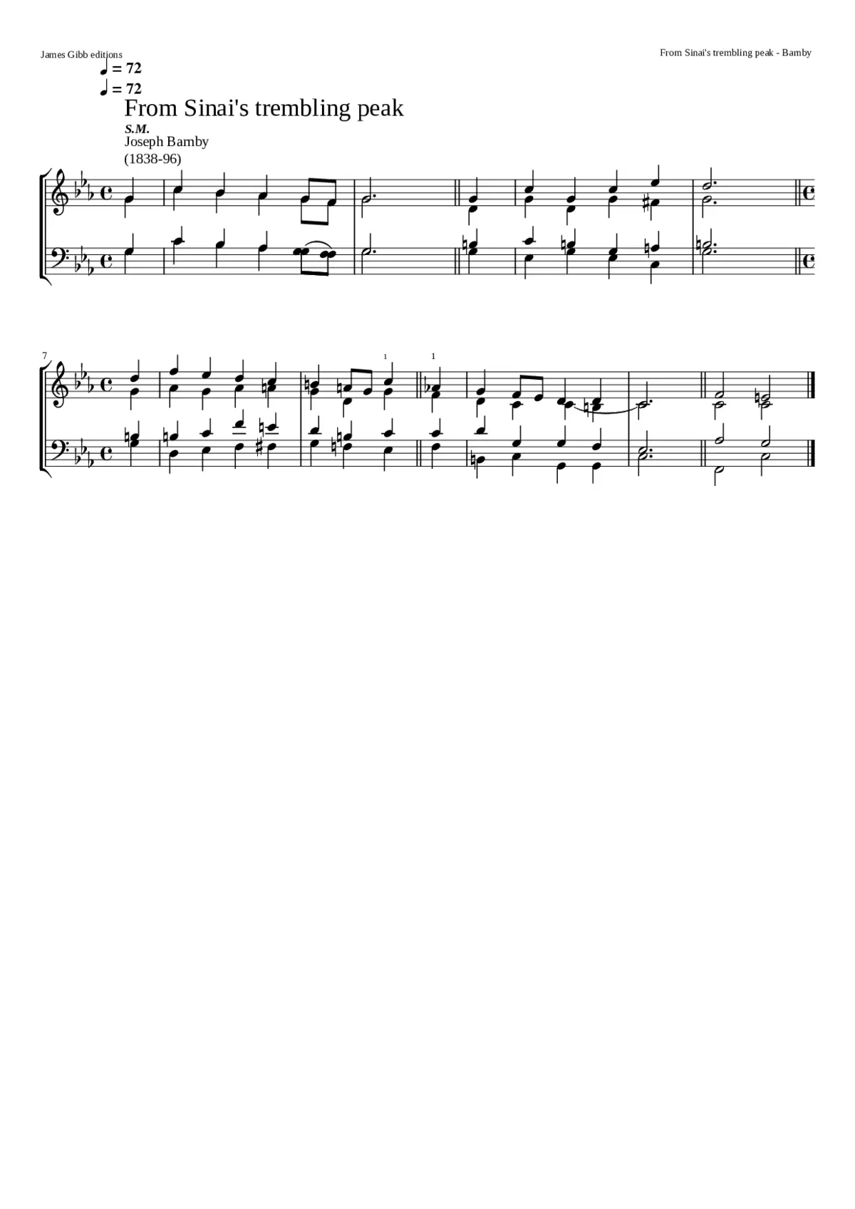 From Sinai's trembling peak - Page 1