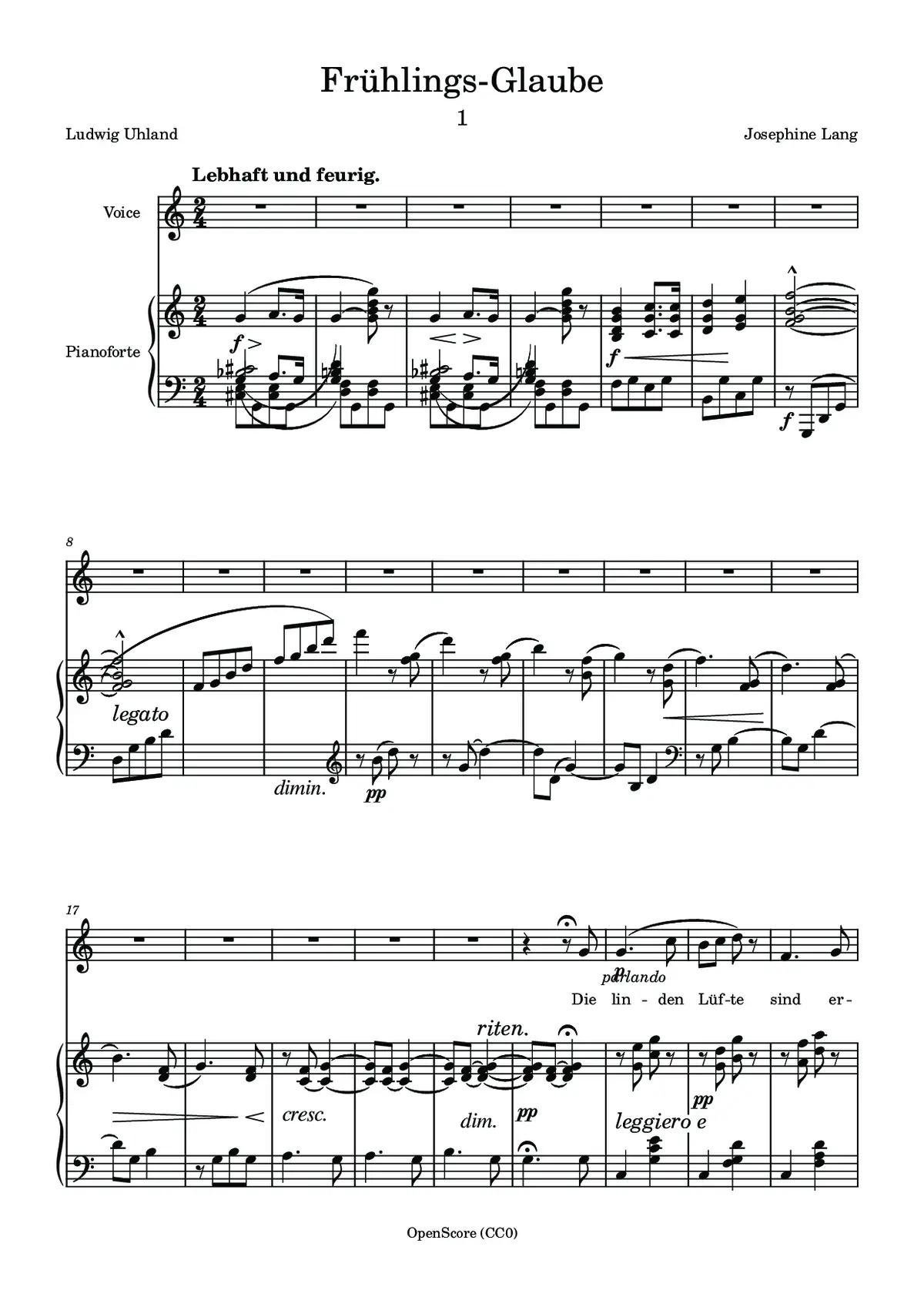 Frühlings-Glaube - Page 1
