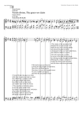 Victim divine thy grace we claim