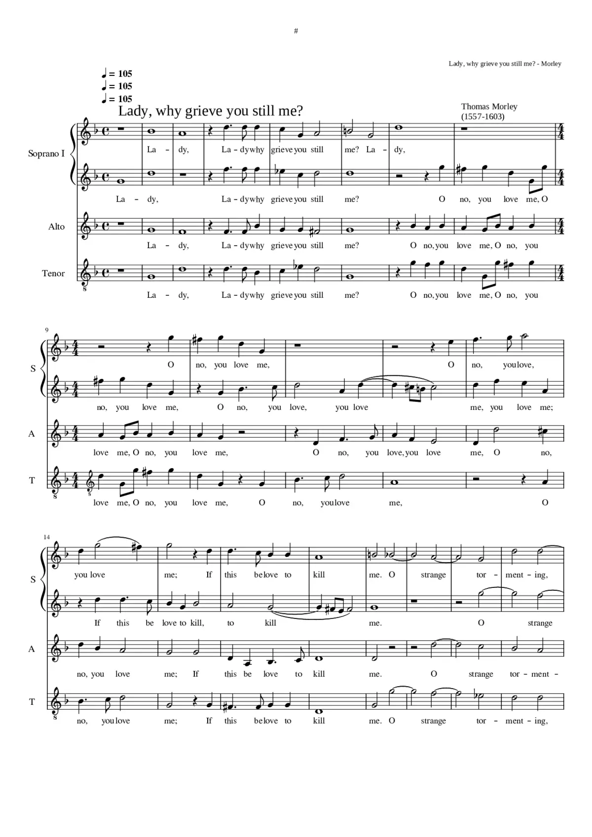 Lady why grieve you still me - Page 1