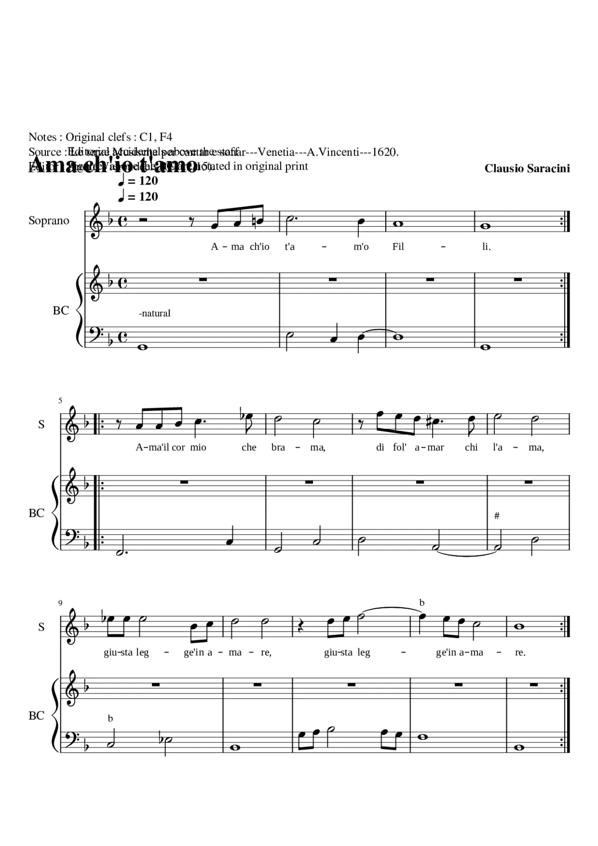 Ama ch'io t'amo - Page 1