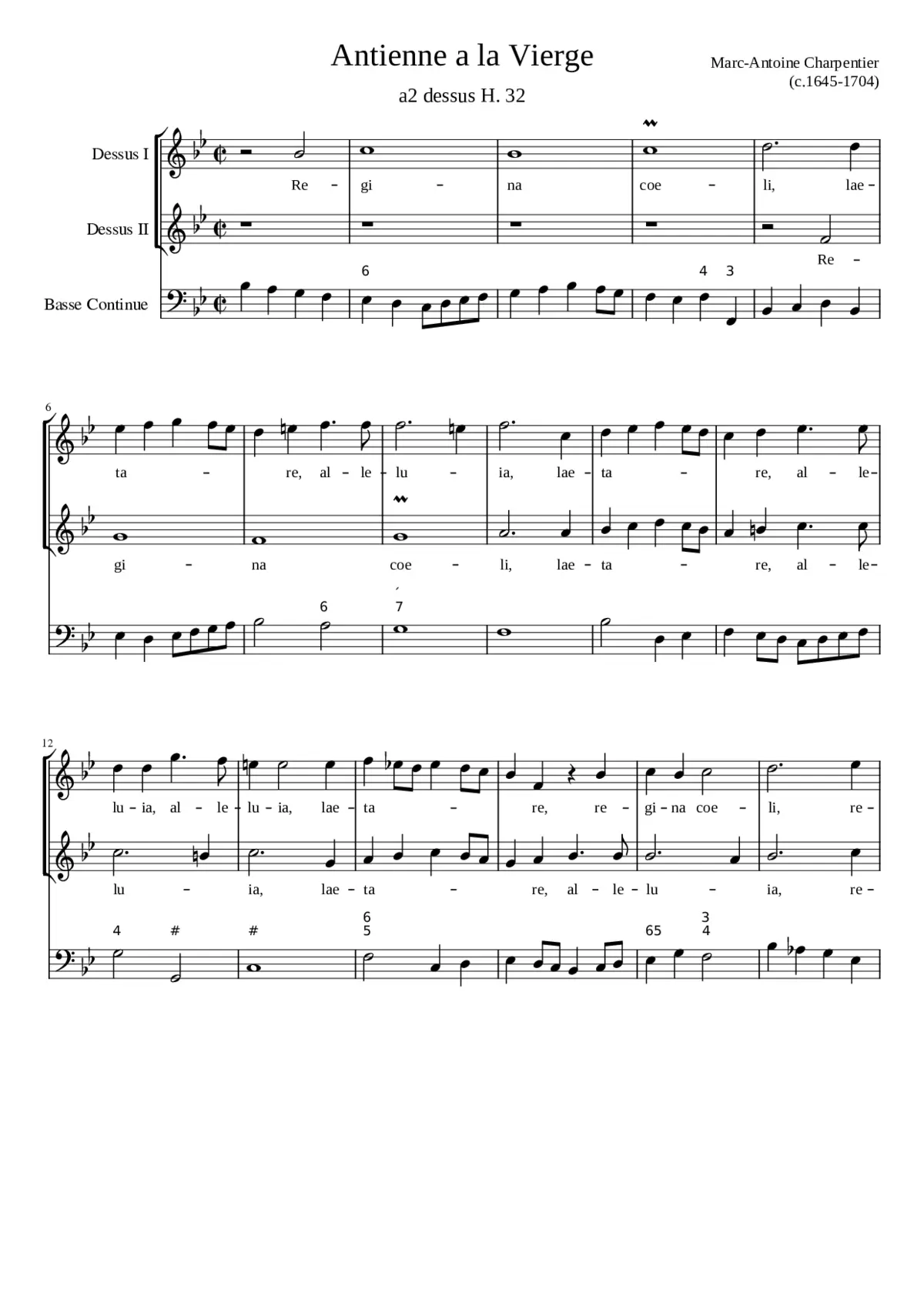 Regina caeli H 46 - Page 1