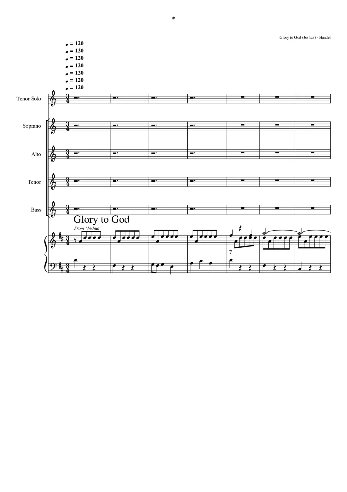 Glory to God - Page 1