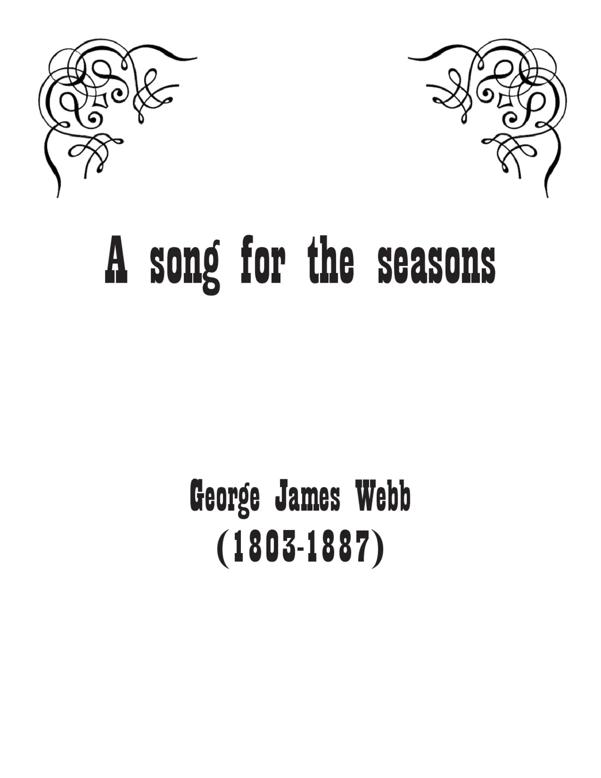 A song for the seasons - Page 1