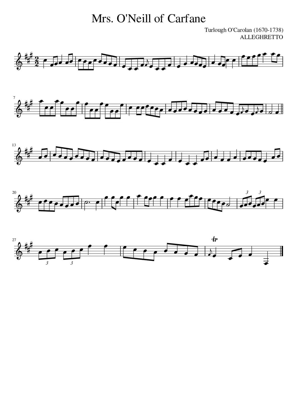 Mrs. O'Neill of Carfane - Page 1