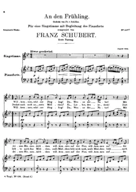 An den Frühling, D.587
