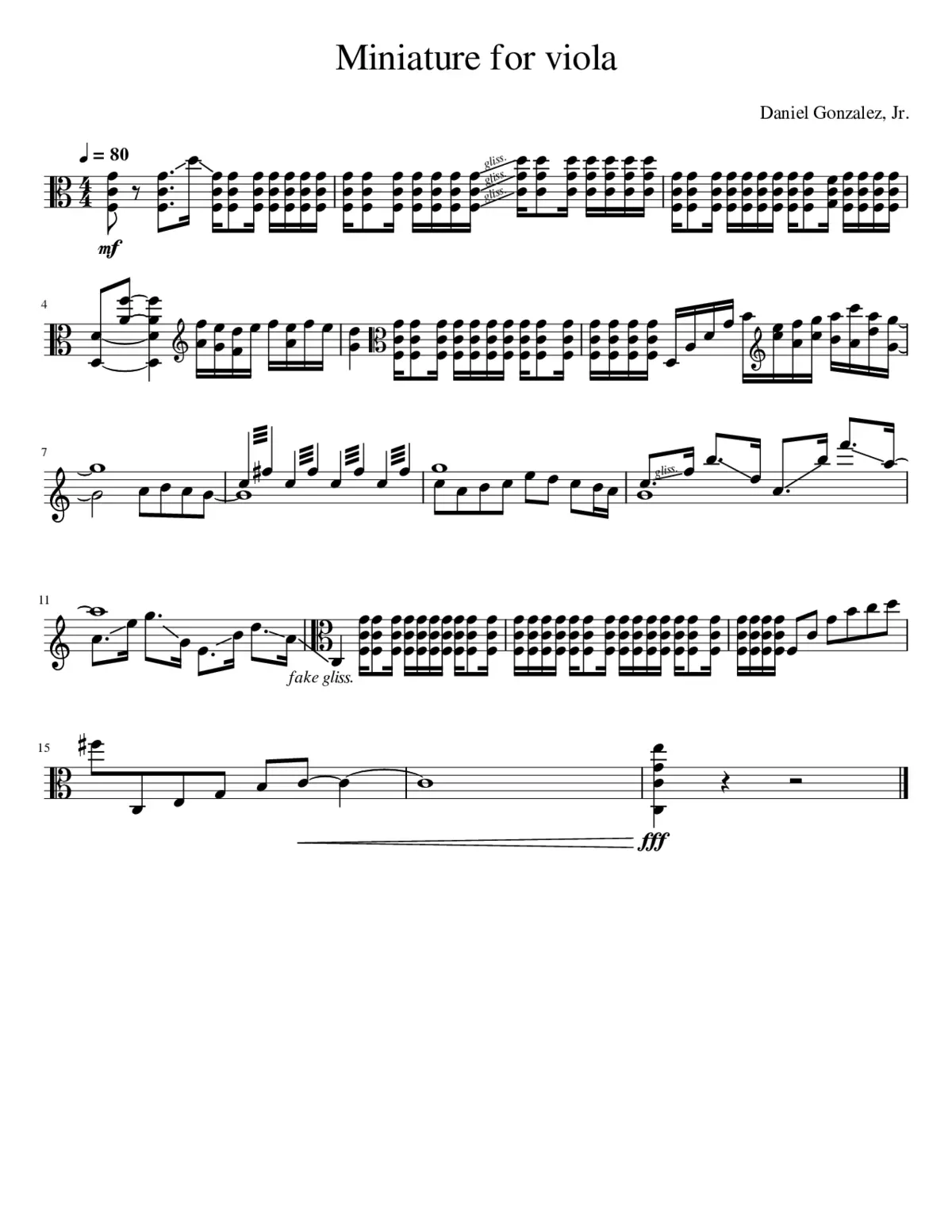 Miniature for viola - Page 1
