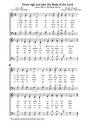 Draw nigh and take the Body of the Lord (Song 46)