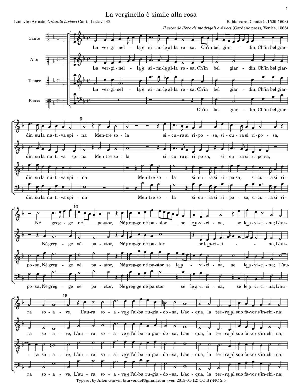 La verginella è simile alla rosa - Page 1
