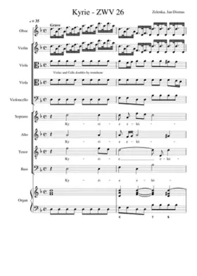 Kyrie Sanctus and Agnus Dei ZWV 26