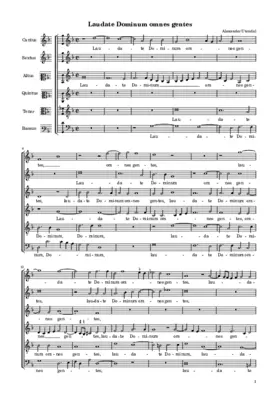 Laudate Dominum omnes gentes a 6
