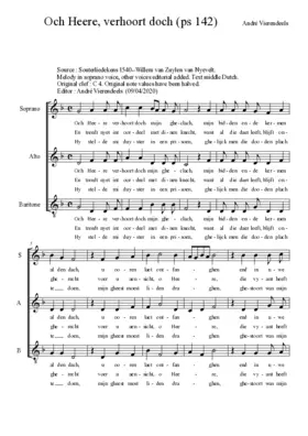 Och Heere, verhoort doch