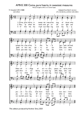Come, pure hearts, in sweetest measures