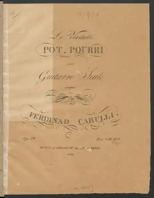 Le véritable Pot-Pourri pour Guitarre Seule - Page 1