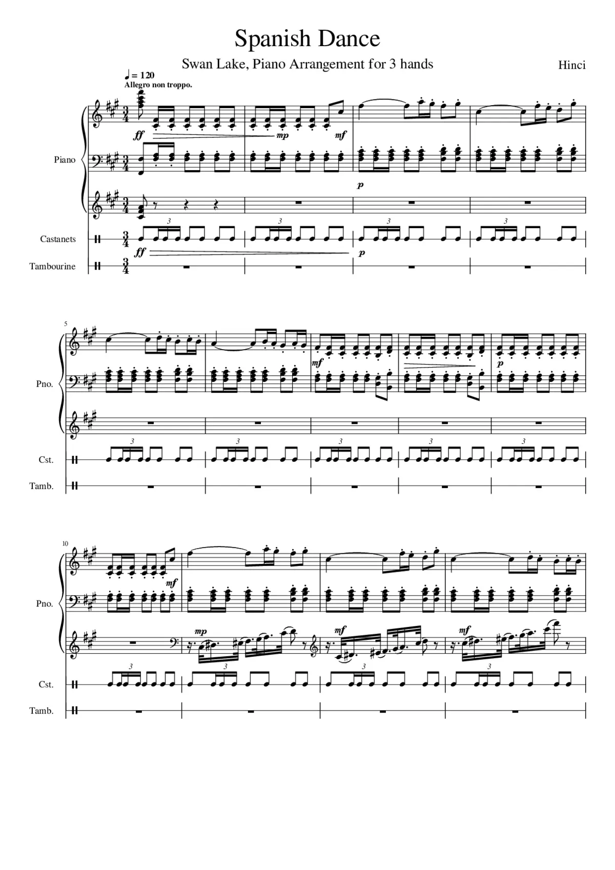 Swan Lake (ballet) Op.20 - Page 1