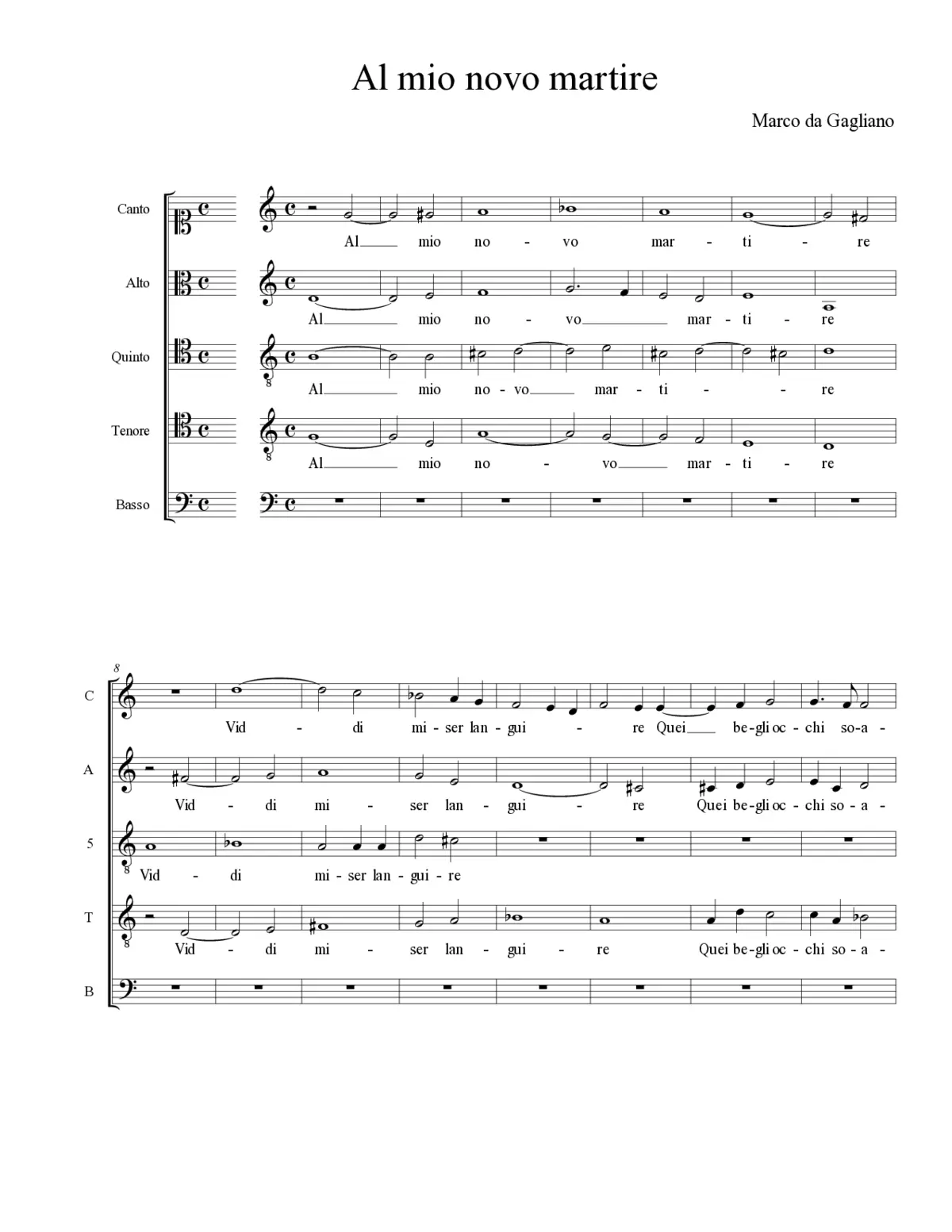 Al mio novo martire - Page 1