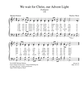 We wait for Christ, our Advent Light