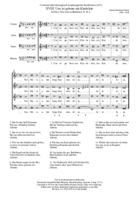 Uns ist geborn ein Kindelein