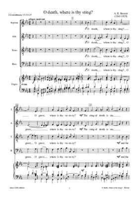 O death, where is thy sting?