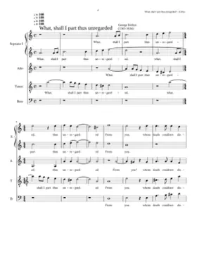 What shall I part thus unregarded