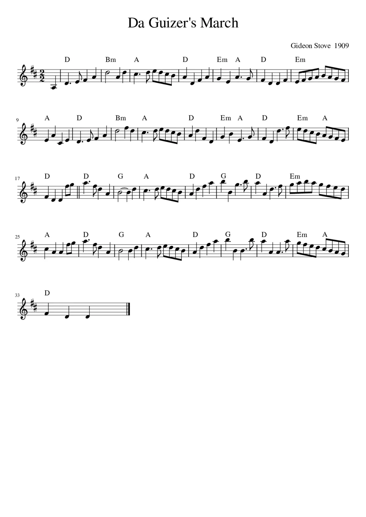 Da Guizer's March - Page 1