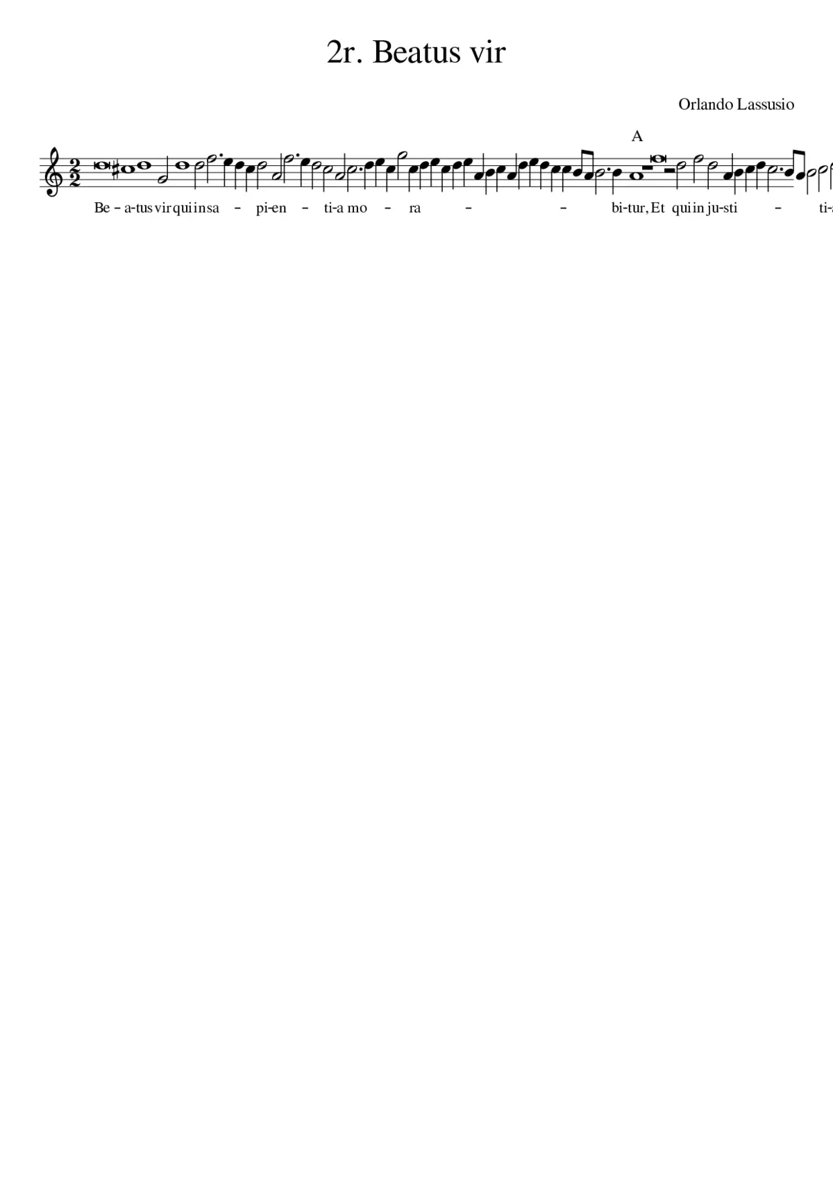 2r. Beatus vir - Page 1