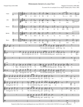 Dolcemente dormiva la mia Clori