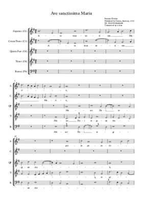 Ave sanctissima Maria
