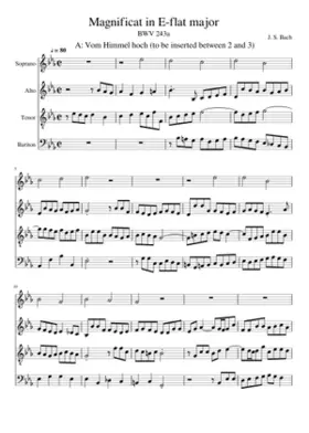 Magnificat in E-flat major BWV 243a