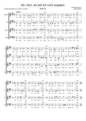 Dir Herr dir will ich mich ergeben WAB 12