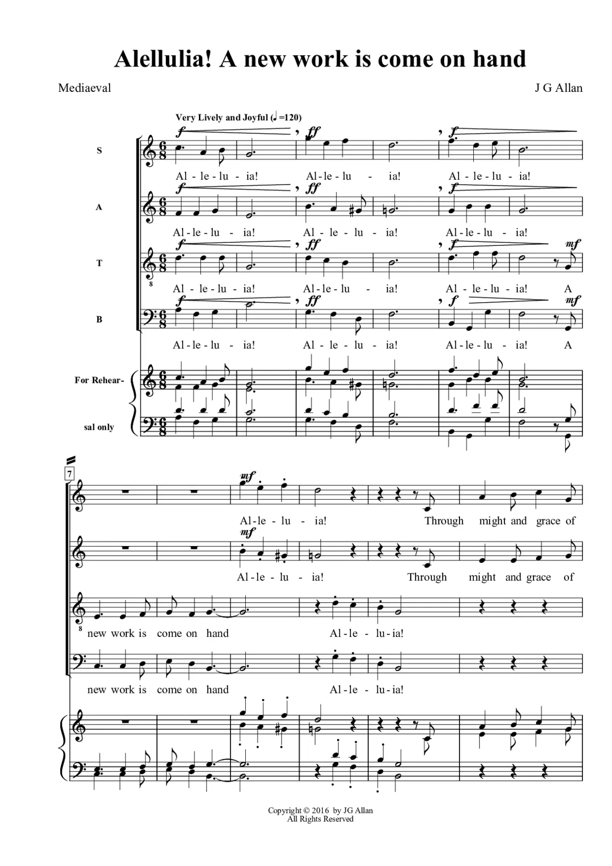 Allelulia, A New Work is come on hand - Page 1