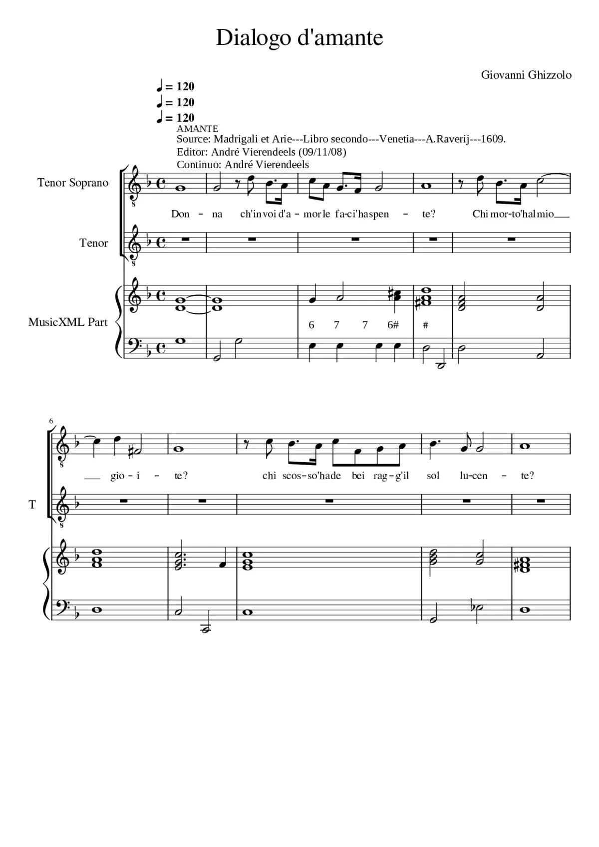 Dialogo d'amante - Page 1